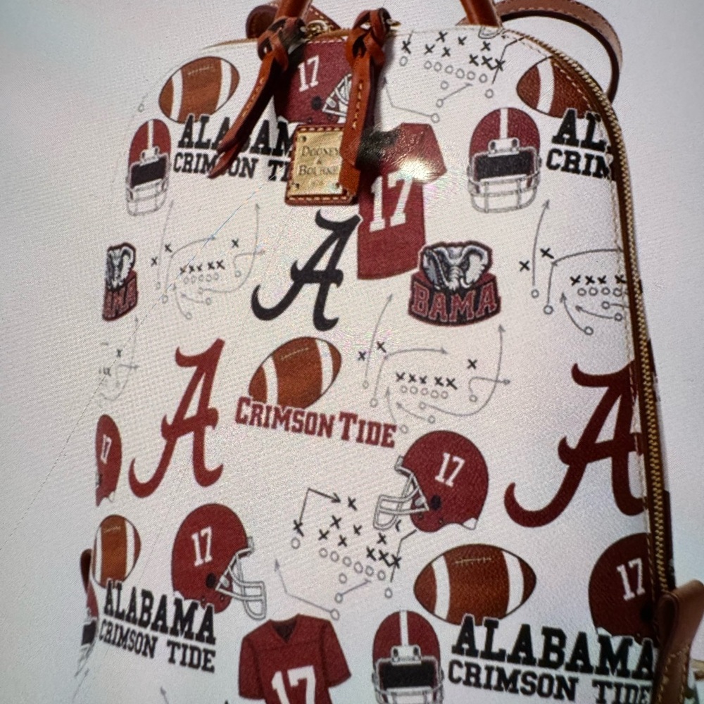 Dooney  & Bourke University of Alabama Zip Pod Backpack.Multi White - Picture 8 of 8